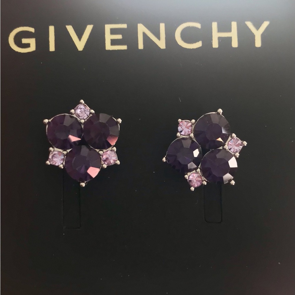Givenchy Dark Purple and Lilac Earrings
